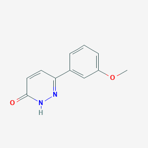molecular formula C11H10N2O2 B3022587 6-(3-甲氧基苯基)吡嗪-3(2H)-酮 CAS No. 76970-15-5
