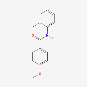 molecular formula C15H15NO2 B3022588 4-methoxy-N-(2-methylphenyl)benzamide CAS No. 7464-54-2