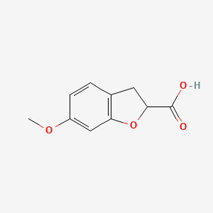 molecular formula C10H10O4 B3022593 6-methoxy-2,3-dihydrobenzofuran-2-carboxylic Acid CAS No. 41910-91-2