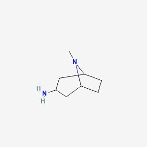 molecular formula C8H16N2 B3022605 8-Methyl-8-azabicyclo[3.2.1]octan-3-amine CAS No. 98998-25-5