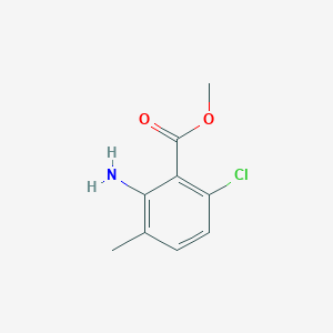 molecular formula C9H10ClNO2 B3022607 Methyl 2-amino-6-chloro-3-methylbenzoate CAS No. 298221-40-6