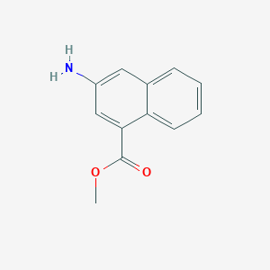 molecular formula C12H11NO2 B3022608 Methyl 3-aminonaphthalene-1-carboxylate CAS No. 88790-90-3