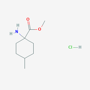 molecular formula C9H18ClNO2 B3022609 Methyl 1-amino-4-methylcyclohexane-1-carboxylate hydrochloride CAS No. 170737-82-3