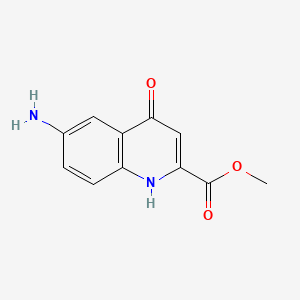 molecular formula C11H10N2O3 B3022612 Methyl 6-amino-4-hydroxyquinoline-2-carboxylate CAS No. 52979-42-7