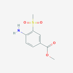 molecular formula C9H11NO4S B3022615 methyl 4-Amino-3-methylsulfonylbenzoate CAS No. 404964-28-9