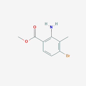 molecular formula C9H10BrNO2 B3022617 2-氨基-4-溴-3-甲基苯甲酸甲酯 CAS No. 851045-38-0