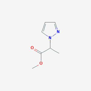 molecular formula C7H10N2O2 B3022622 methyl 2-(1H-pyrazol-1-yl)propanoate CAS No. 100554-34-5