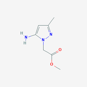 molecular formula C7H11N3O2 B3022623 methyl 2-(5-amino-3-methyl-1H-pyrazol-1-yl)acetate CAS No. 1004451-62-0