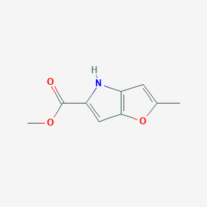 molecular formula C9H9NO3 B3022626 methyl 2-methyl-4H-furo[3,2-b]pyrrole-5-carboxylate CAS No. 155445-28-6