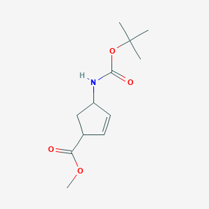 Methyl 4-((tert-butoxycarbonyl)amino)cyclopent-2-enecarboxylate