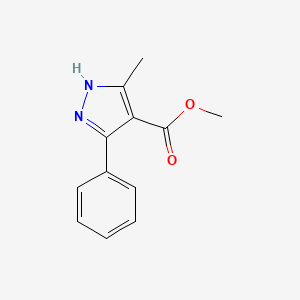 molecular formula C12H12N2O2 B3022636 methyl 5-methyl-3-phenyl-1H-pyrazole-4-carboxylate CAS No. 76923-15-4