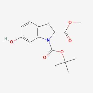 1-tert-Butyl 2-methyl 6-hydroxyindoline-1,2-dicarboxylate