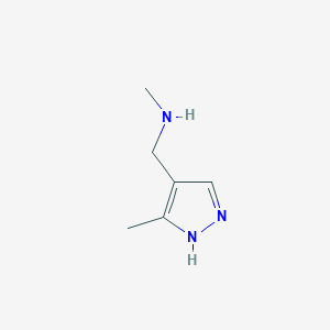 molecular formula C6H11N3 B3022649 N-Methyl-N-[(3-methyl-1H-pyrazol-4-yl)methyl]amine CAS No. 1007521-02-9