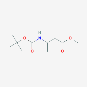 molecular formula C10H19NO4 B3022654 Methyl 3-((tert-butoxycarbonyl)amino)butanoate CAS No. 163254-35-1