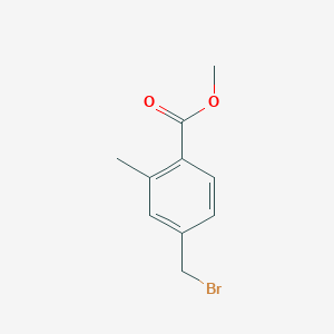 molecular formula C10H11BrO2 B3022656 4-(溴甲基)-2-甲基苯甲酸甲酯 CAS No. 74733-28-1