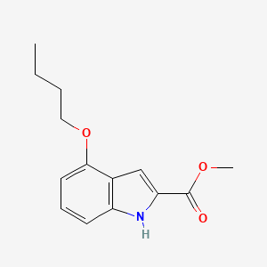 molecular formula C14H17NO3 B3022658 methyl 4-butoxy-1H-indole-2-carboxylate CAS No. 887360-12-5