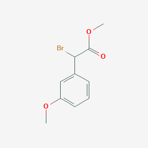 molecular formula C10H11BrO3 B3022659 Methyl 2-bromo-2-(3-methoxyphenyl)acetate CAS No. 86215-57-8