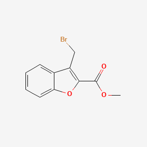 molecular formula C11H9BrO3 B3022660 Methyl 3-(bromomethyl)-2-benzofurancarboxylate CAS No. 58763-73-8