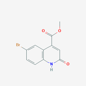 molecular formula C11H8BrNO3 B3022661 Methyl 6-bromo-2-hydroxyquinoline-4-carboxylate CAS No. 66416-74-8