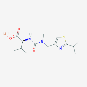 molecular formula C14H22LiN3O3S B3022682 Lithium (S)-2-(3-((2-isopropylthiazol-4-yl)methyl)-3-methylureido)-3-methylbutanoate CAS No. 201409-23-6