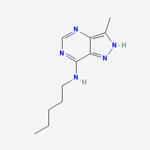 molecular formula C11H17N5 B3022683 3-甲基-N-戊基-2H-吡唑并[4,3-d]嘧啶-7-胺 CAS No. 39974-49-7