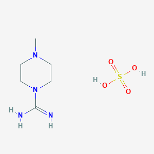 molecular formula C6H16N4O4S B3022684 4-Methylpiperazine-1-carboximidamide sulfate CAS No. 84727-42-4