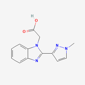 [2-(1-methyl-1H-pyrazol-3-yl)-1H-benzimidazol-1-yl]acetic acid