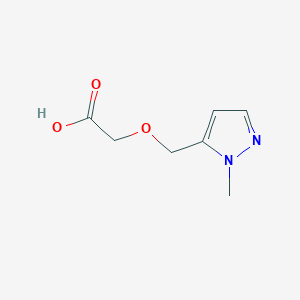 molecular formula C7H10N2O3 B3022692 2-[(1-methyl-1H-pyrazol-5-yl)methoxy]acetic acid CAS No. 1173076-45-3