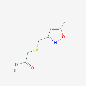 2-(((5-Methylisoxazol-3-yl)methyl)thio)acetic acid