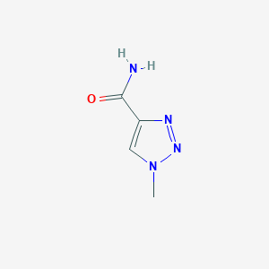 molecular formula C4H6N4O B3022712 1-methyl-1H-[1,2,3]triazole-4-carboxylic acid amide CAS No. 39039-49-1