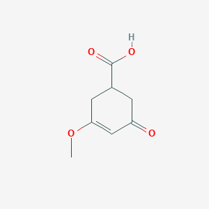 molecular formula C8H10O4 B3022713 3-甲氧基-5-氧代环己-3-烯-1-羧酸 CAS No. 95298-68-3