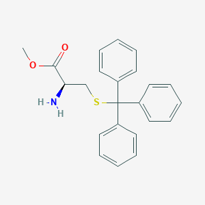 molecular formula C23H23NO2S B3022741 (S)-Methyl 2-amino-3-(tritylthio)propanoate CAS No. 115545-85-2