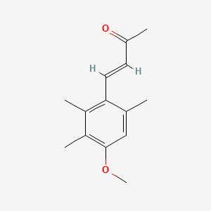 molecular formula C14H18O2 B3022749 4-(4-Methoxy-2,3,6-trimethylphenyl)but-3-en-2-one CAS No. 54757-47-0