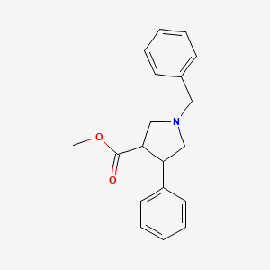molecular formula C19H21NO2 B3022753 Methyl 1-benzyl-4-phenylpyrrolidine-3-carboxylate CAS No. 87813-03-4