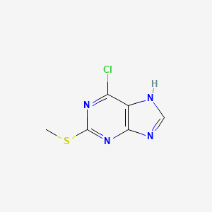 molecular formula C6H5ClN4S B3022754 6-Chloro-2-(methylthio)-7H-purine CAS No. 66191-23-9