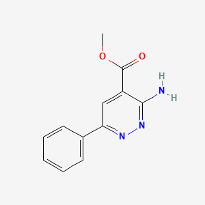 molecular formula C12H11N3O2 B3022755 Methyl 3-amino-6-phenylpyridazine-4-carboxylate CAS No. 1099794-24-7