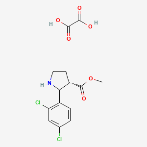methyl (3S)-2-(2,4-dichlorophenyl)-3-pyrrolidinecarboxylate oxalate