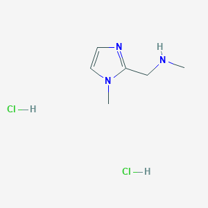 N-methyl-N-[(1-methyl-1H-imidazol-2-yl)methyl]amine dihydrochloride