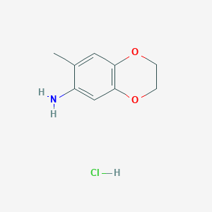 7-Methyl-2,3-dihydrobenzo[b][1,4]dioxin-6-amine hydrochloride