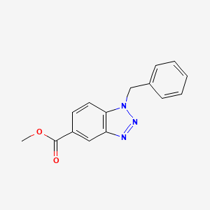 molecular formula C15H13N3O2 B3022771 Methyl 1-benzyl-1,2,3-benzotriazole-5-carboxylate CAS No. 951558-74-0