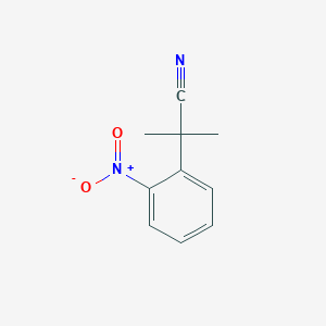 molecular formula C10H10N2O2 B3022808 2-Methyl-2-(2-nitrophenyl)propanenitrile CAS No. 136764-92-6