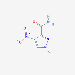 molecular formula C5H6N4O3 B3022825 1-甲基-4-硝基-1H-吡唑-3-甲酰胺 CAS No. 3920-39-6
