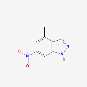 molecular formula C8H7N3O2 B3022832 4-methyl-6-nitro-1H-indazole CAS No. 885520-77-4