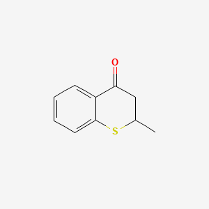 molecular formula C10H10OS B3022835 4H-1-Benzothiopyran-4-one, 2,3-dihydro-2-methyl- CAS No. 826-86-8