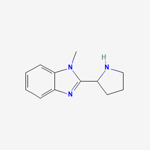 molecular formula C12H16ClN3 B3022844 1-Methyl-2-pyrrolidin-2-ylbenzimidazole CAS No. 524674-38-2