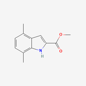 molecular formula C12H13NO2 B3022845 methyl 4,7-dimethyl-1H-indole-2-carboxylate CAS No. 187607-75-6