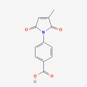 molecular formula C12H9NO4 B3022852 4-(3-methyl-2,5-dioxo-2,5-dihydro-1H-pyrrol-1-yl)benzoic acid CAS No. 83560-88-7