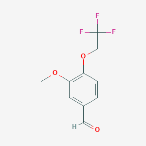 molecular formula C10H9F3O3 B3022853 3-Methoxy-4-(2,2,2-trifluoroethoxy)benzaldehyde CAS No. 76579-47-0
