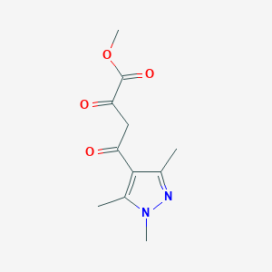 molecular formula C11H14N2O4 B3022854 methyl 2,4-dioxo-4-(1,3,5-trimethyl-1H-pyrazol-4-yl)butanoate CAS No. 890624-48-3