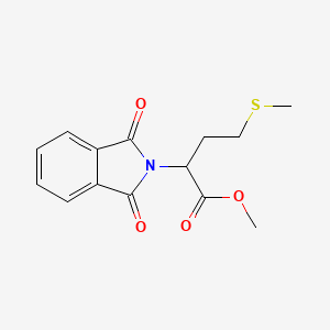 molecular formula C14H15NO4S B3022864 Methyl 2-(1,3-dioxo-1,3-dihydro-2H-isoindol-2-yl)-4-(methylsulfanyl)butanoate CAS No. 55985-04-1
